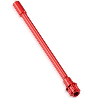 Imagem de BRKRC Aluminum 7075 Alloy Center Drive Shaft for Tra-xxas 1/16 Mini Mini Maxx 4WD RTR XRT Mini Slash 4X4 Short Course Truck Upgrades (Red)