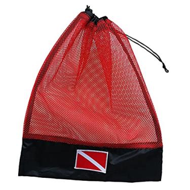 Imagem de Milageto Snorkeling Regulador de Engrenador Malha, vermelho, 40 cm