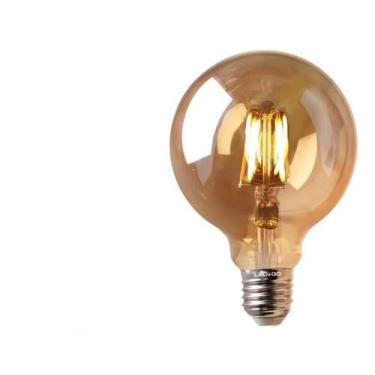 Imagem de Lâmpada Filamento G95 Vintage Âmbar Retrô Quente Decorativa