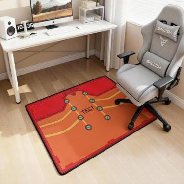 Imagem de Tapete antiderrapante para cadeira de chão 99 cm × 119 cm para Evangelion Asuka Langley Plugsuit Design inspirado