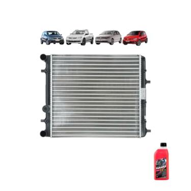 Imagem de Kit Radiador VW Gol GV 09>Fox 09 1.0 1.6 S/AR + Aditivo Paraflu 1L Rosa