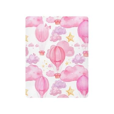 Imagem de KEEPREAL Jogo de lençol com elástico para meninos e meninas, macio, respirável, confortável, balões de ar quente, para berço padrão e colchão infantil #35