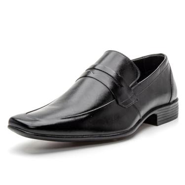 Imagem de 4606BGI-Sapato Social Masculino Loafer calce fácil em Couro nobre natural (Preto, BR, Adulto, Numérico, 42)