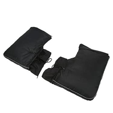 Imagem de SIWOTED Luvas para guidão de motocicleta, à prova d'água, à prova de, reflexiva, macia, quente, capa de aperto para bicicleta elétrica