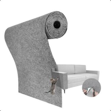 Imagem de Tapete Arranhador para Gatos E Protetor De Sofá Adesivo Gatos 200x40cm