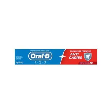Imagem de Creme Dental Oral-B 123 Anticáries Menta Suave 70g