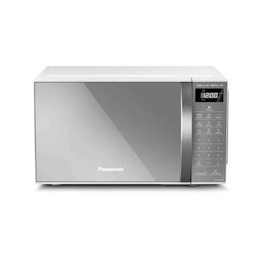 Imagem de Micro-ondas de Mesa Panasonic com 21 Litros de Capacidade Branco com Porta Espelhada - NN-ST27LWRU