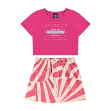Imagem de Conjunto Blusa Cropped e Short-Saia Bee Loop-Feminino