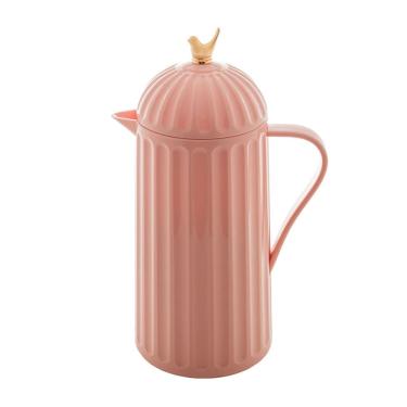 Imagem de Garrafa Térmica de Plástico para Café/Chá Bird Rosa 1 Litro Wolff