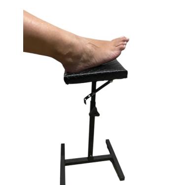 Imagem de Suporte tripé PREMIUM com fixador de grau, manicure e pedicure PRETO