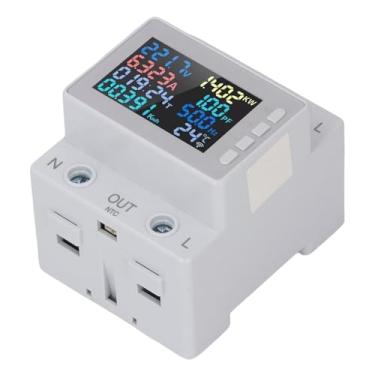 Imagem de LiebeWH Medidor de Energia Monofásico, Material ABS, Display LCD Colorido, Proteção contra Sobrecorrente, Medidor de Uso CA para Casa ou Escritório