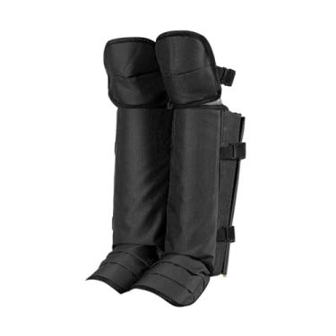 Imagem de simhoa Polainas de inverno ajustáveis ​​e leves para botas de caminhada, esqui, camping e mochilão. Ideais para atividades ao ar livre, Preto