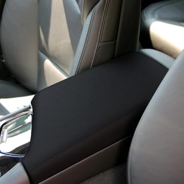 Imagem de faccaibbg Capa para caixa de apoio de braço para console central Cadillac CT6 2016-2018 (preto) resistente ao apoio de braço à prova d'água 2016 2017 2018 para caixa de apoio de braço Cadillac CT6