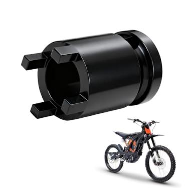 Imagem de IUVWISN Ferramenta de soquete de motocicleta, ferramenta de remoção de porca de trava de ferro para bicicleta suja elétrica Surron Sur Ron Light Bee X/S Segway X260/X160, ferramenta de reparo de chave