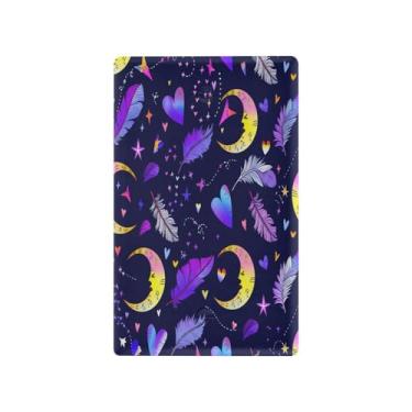 Imagem de Wassud Luas Estrelas Interruptor de Luz Placa Decorativa para Tomadas Elétricas Placa de Parede em Branco 4,53 x 2,76 Polegadas