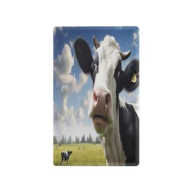 Imagem de Wassud Placa de cobertura de interruptor de luz, capas de tomadas duplas, placa de parede, flor de vaca (5) decoração decorativa de casa, sala de estar, quarto, decoração