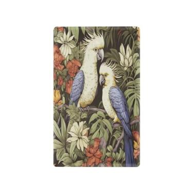 Imagem de Wassud Placa de cobertura de interruptor de luz de papagaios fofos, 1 capa de tomada em branco placa de parede decorativa decoração de casa sala de estar quarto