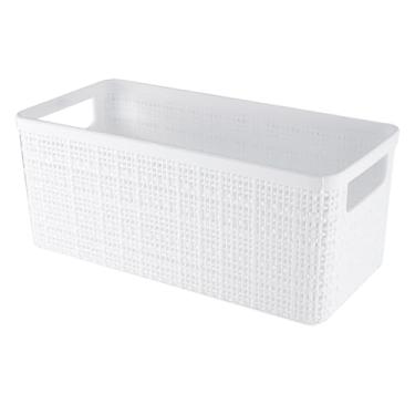 Imagem de CESTO ALONGADO JUTA - BRANCO1,5L