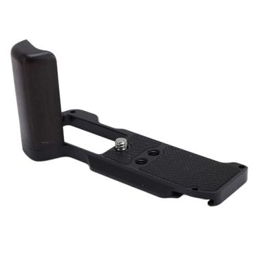 Imagem de Fabater Aperto Em Formato de L para Liga de Alumínio Profissional X M5, Alça de Madeira Com Suporte Em L para Câmera Resistente para Uso Com Uma só Mão (Preto)