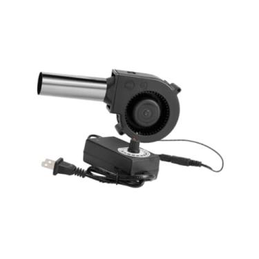 Imagem de IEUDNS Ventilador para churrasco, ferramentas de acampamento com controlador de velocidade, fole de ar inflável, substituição rápida para grelha, iniciador