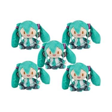 Imagem de Boneca De Pelúcia Hatsune Miku De 20cm, Anime Sakura Snow Miku Sentada