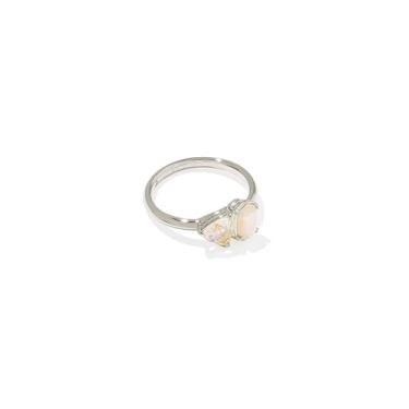 Imagem de Kendra Scott Anel feminino Tatum Band Silver Neutral Mix, 7