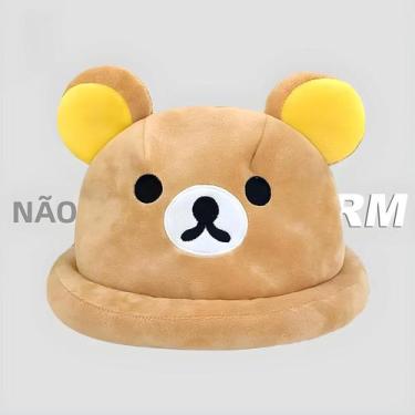 Imagem de Chapéu de Pescador de Acrílico com Ursinho Marrom - Quentinho para o I