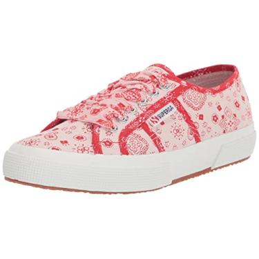 Imagem de Superga Tênis feminino S2118vw, Rosa/vermelho, 6.5