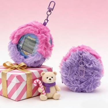 Imagem de xcivi Protective Cover Compatible with Tamagotchi Paradise, Soft and Fluffy Protective Cover for Tamagotchi Paradise Set, Accessories for Tamagotchi Paradise (Purple)