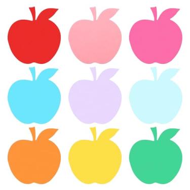 Imagem de Papel com recortes de avisos, 54 peças de papel de quadro de avisos de frutas fofas decorações com pontos adesivos para sala de aula, projetos de artesanato faça você mesmo, suprimentos de festa