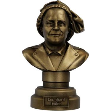 Imagem de Estátua Busto Leonhard Euler (Cor Ouro Velho)