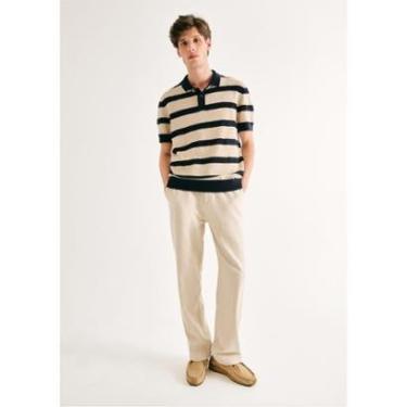 Imagem de Calça Masculina Reta Com Linho-Masculino