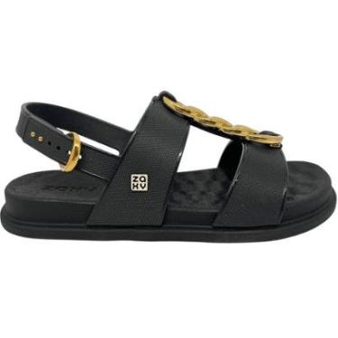 Imagem de Sandália Feminina Papete Clássica Casual Dia a Dia Passeio Trabalho Conforto Zaxy 19222-Feminino