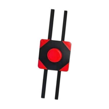 Imagem de Dynwave Almofada de boxe de parede com altura ajustável, profissional, compacta, equipamento de boxe, reutilizável e prática para exercícios, Vermelho