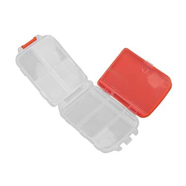 Imagem de Cryfokt Organizador de Comprimidos Dobrável, Conveniente, 3 Camadas, Caixa Semanal de Comprimidos para Viagens Em Casa, Plástico Portátil (Vermelho)