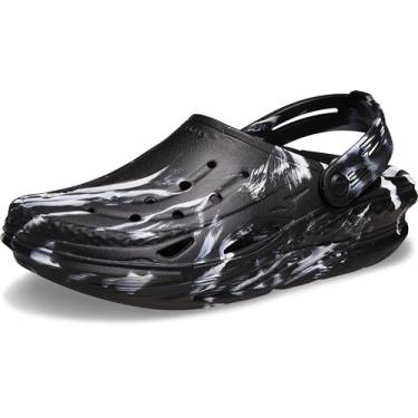 Imagem de Crocs Tamanco unissex para adultos, Preto/branco, 36