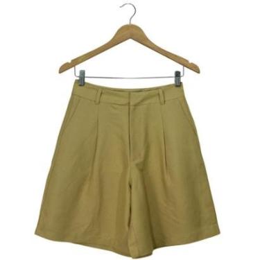 Imagem de Bermuda Colcci Linho Bege Flavo Feminina-Feminino