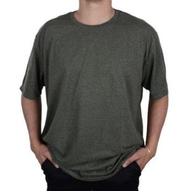 Imagem de Camiseta Masculina Ogochi MC Casual Plus Size Verde - 0065-Masculino