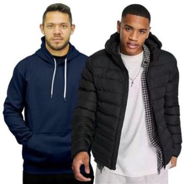 Imagem de Kit Jaqueta Puffer Bobojaco e Blusa De Moletom Hyve Masculino-Masculino