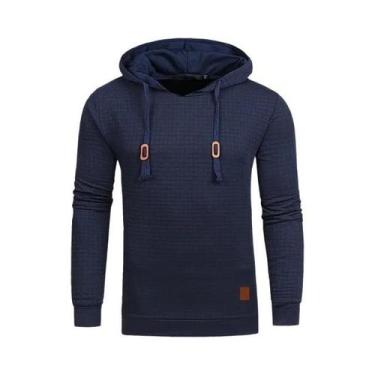 Imagem de Moletom Casual Oversize Quente Em Cor Sólida Com Zíper Para Homens E M