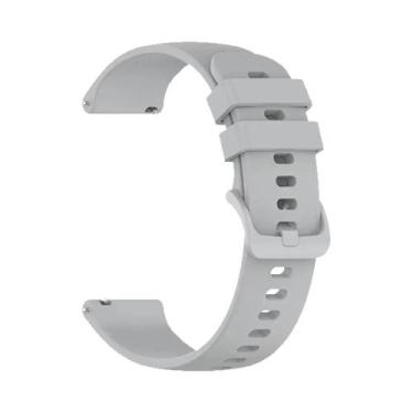 Imagem de Pulseira De Couro E Silicone De 22mm Para Amazfit BALANCE Bip GTR Stra