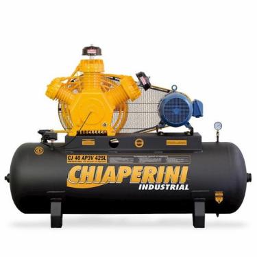 Imagem de Compressor de Ar A.Pressão Tri Contínuo 10HP 425L Chiaperini