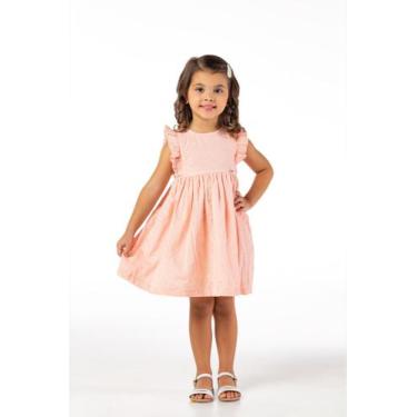 Imagem de Vestido Infantil Festa Luxo Algodão Rose Texturizado - VRASALON, 8, Sa