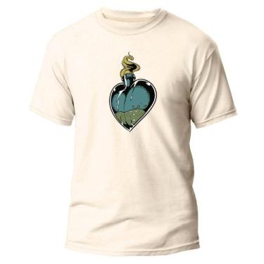 Imagem de Camiseta Basica Algodão Premium Estampa Digital Poção do Amo - Pavesi,