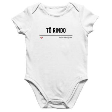 Imagem de Body Bebê Algodão Tô Rindo mas tô preocupada - Foca na Moda, Branco, G