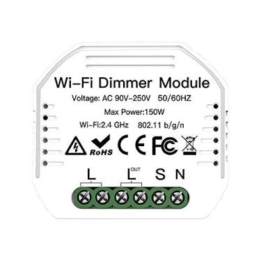 Imagem de Módulo de Dimmer Wifi Interruptor Luz 2 Vias Controle por Voz Remoto via APP Função Timer Design 90-250V