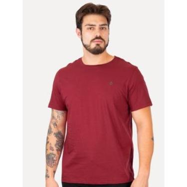 Imagem de Camiseta Dudalina Masculina Essentials Green Icon Vermelho Escuro-Masculino