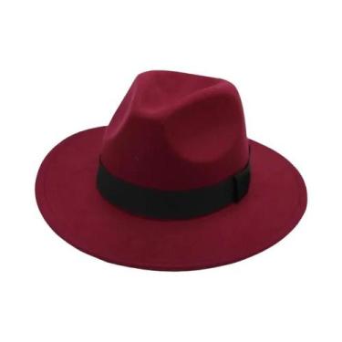 Imagem de Chapéus Jazz De Lã Unissex Com Aba Larga Estilo Inglês Para Outono E I