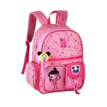 Imagem de Mochila Costas Escolar 40cm Luluca Com Pompom Clio LU24615J