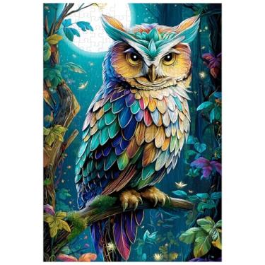 Imagem de Excelente quebra-cabeça adulto - 300 peças - Coruja mística - brinquedo para adultos - presente - decoração de família - quebra-cabeça infantil